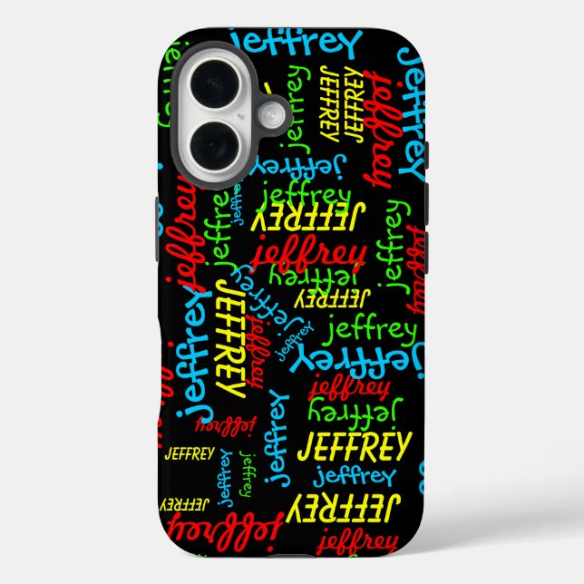 Coques Case-Mate iPhone Noms répétés personnalisés (Verso)