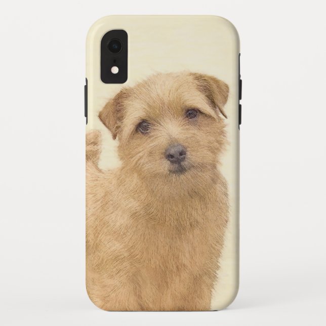 Coques Case-Mate iPhone Norfolk Terrier Peinture - Art Chien original (Dos)