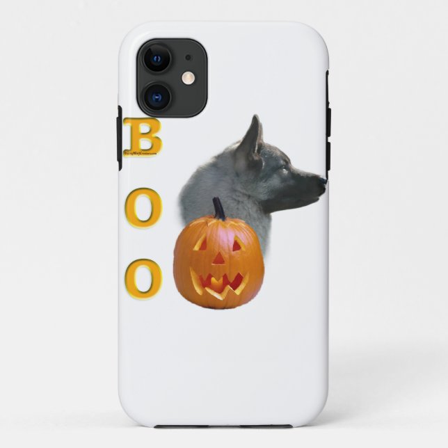 Coques Case-Mate iPhone Norvégien Elkhound Halloween Boo (Dos)