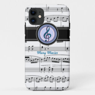 Coque iPhone 11 note de musique clave