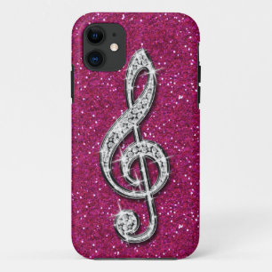 Coque Case-Mate Pour iPhone Note de musique en diamant pailleté brillant impri