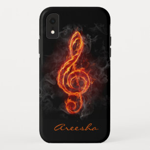 Case-Mate iPhone Case Note de musique en flammes personnalisée