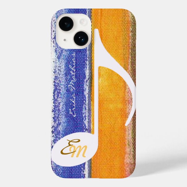 Coques Case-Mate iPhone note musicale personnalisable (Verso)