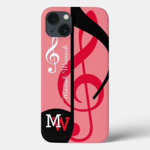 Etui iPhone Case-Mate note musicale personnalisée rose