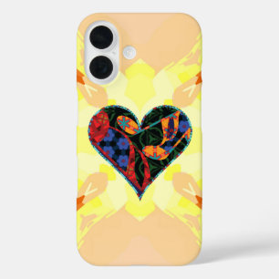 Coque Pour iPhone 16 Notes de musique Coeur à motifs
