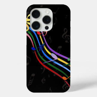 Coque Case-Mate iPhone Notes de musique couleur arc-en-ciel