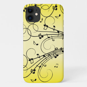 Case-Mate iPhone Case Notes de musique fantaisie jaune
