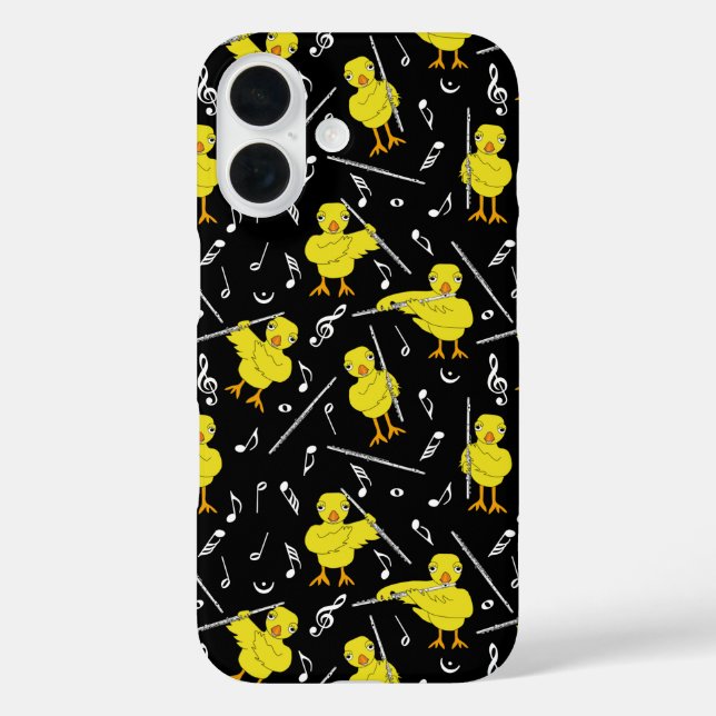 Coques Case-Mate iPhone Notes de musique Flute Chick (Verso)