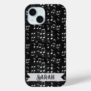 Coque Case-Mate iPhone Notes de Musique Nom Personnalisé