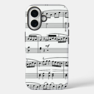 Coque Pour iPhone 16 notes musicales
