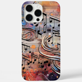 Coque iPhone 16 Pro Max Notes musicales Colorées