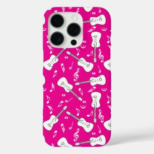 Coque iPhone 16 Pro Notes musicales de Guitare Lines