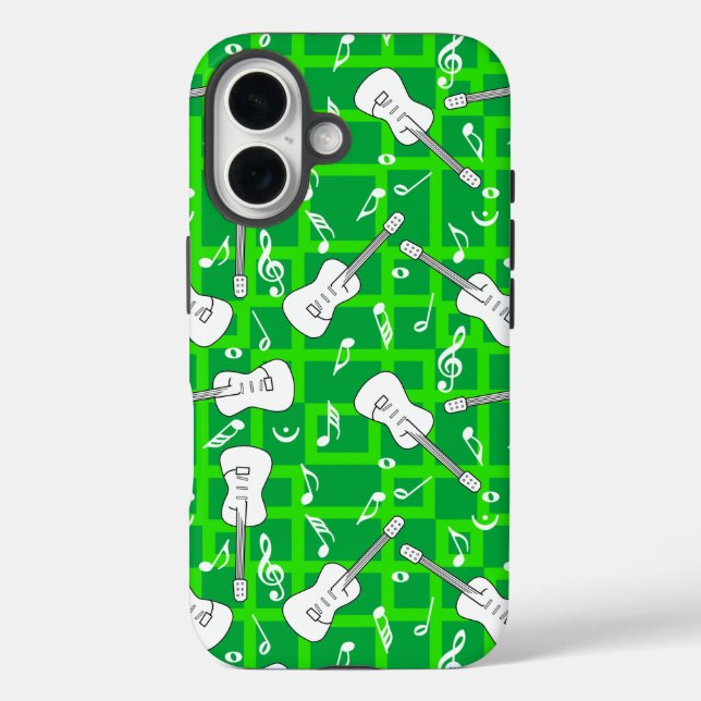 Coques Case-Mate iPhone Notes musicales de Guitare Lines (Verso)