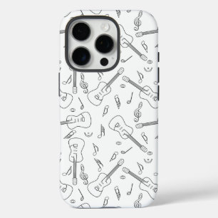 Coque iPhone 16 Pro Notes musicales de Guitare Lines