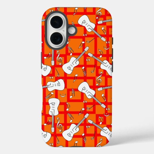 Coques Case-Mate iPhone Notes musicales de Guitare Lines (Verso)