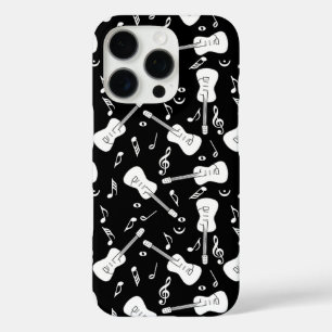 Coque iPhone 16 Pro Notes musicales de Guitare Lines