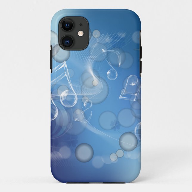 Coques Case-Mate iPhone Notes musicales en verre d'Imaginaire (Dos)