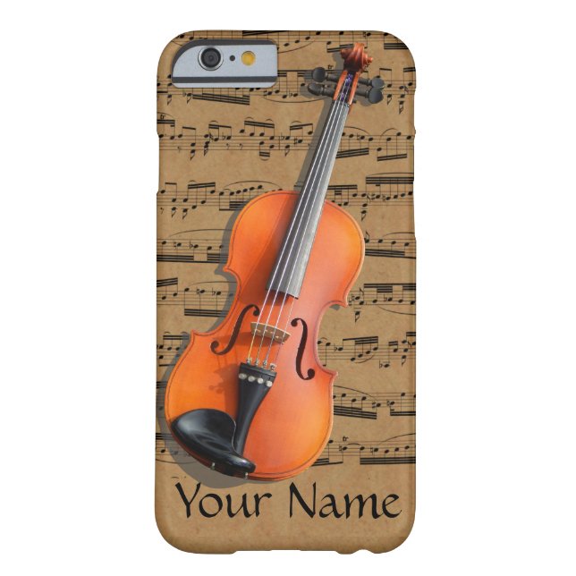 Coques Case-Mate iPhone Notes musicales personnalisées par violon (Dos)