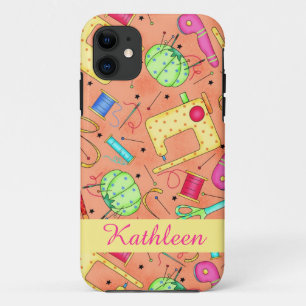 Etui iPhone Case-Mate Notions de couture orange Nom de l'art Personnalis