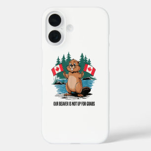 Coque Pour iPhone 16 Notre castor n'est pas à vendre Fierté canadienne