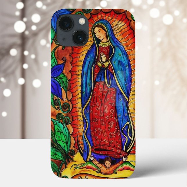 Coques Case-Mate iPhone Notre-Dame de Guadalupe Vierge Marie Vibrante Coul (Créateur téléchargé)
