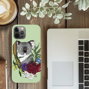 Case-Mate iPhone Case Nounours Koala Mignon Vert Flore Faune Australienn