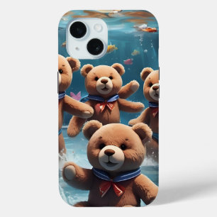 Coque Case-Mate iPhone Nounours nager dans un bassin de poissons