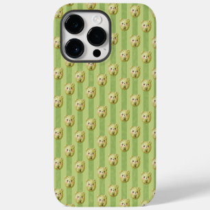 Coque Case-Mate iPhone Nounours Ours en Teddy Vert Matcha et Rayures