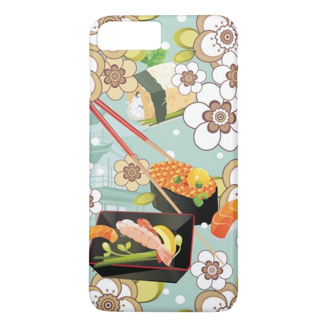 Coques Case-Mate iPhone Nourriture japonaise : Motif 4 de sushi (Dos)