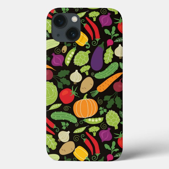 Coques Case-Mate iPhone Nourriture sur un arrière - plan noir (Verso)
