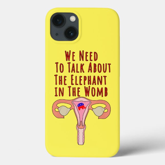 Coques Case-Mate iPhone Nous devons parler de l'éléphant dans le ventre (Verso)