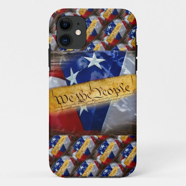Coques Case-Mate iPhone Nous Le Peuple Drapeau Américain (Dos)