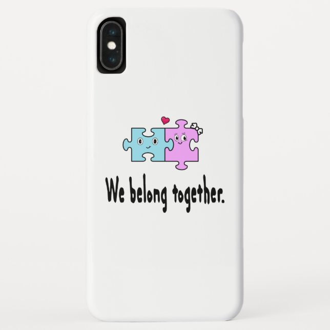 Coques Case-Mate iPhone Nous sommes faits l'un pour l'autre (Dos)