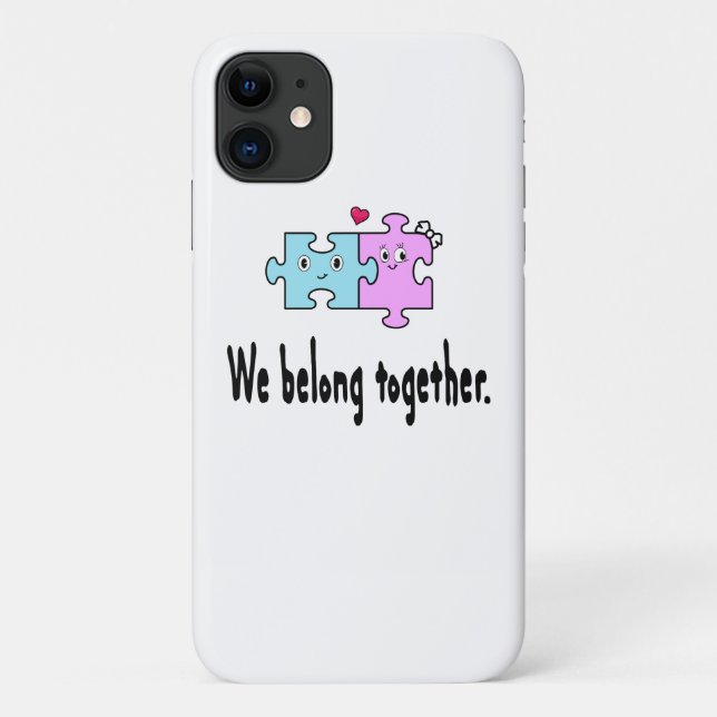 Coques Case-Mate iPhone Nous sommes faits pour être ensemble (Dos)