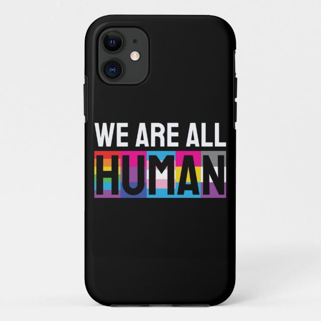 Coques Case-Mate iPhone Nous sommes tous humains LGBTQIA+ (Dos)