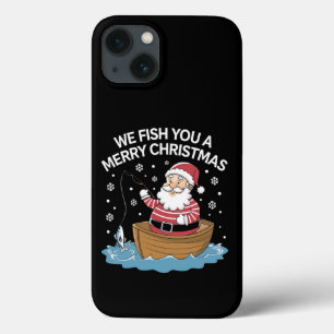 Case-Mate iPhone Case Nous Vous Poissons Un Joyeux Pêcheur De Noël Pêche