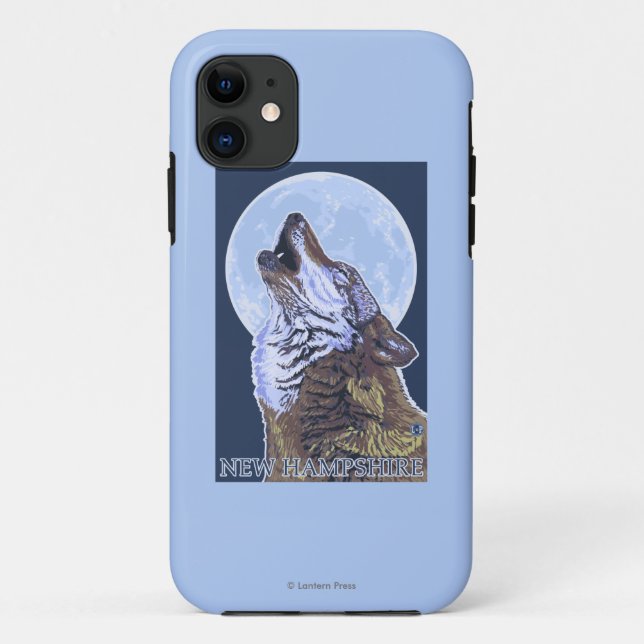 Coques Case-Mate iPhone Nouveau loup de HampshireHowling (Dos)