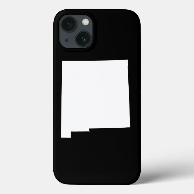 Coques Case-Mate iPhone Nouveau-Mexique en blanc et noir (Verso)