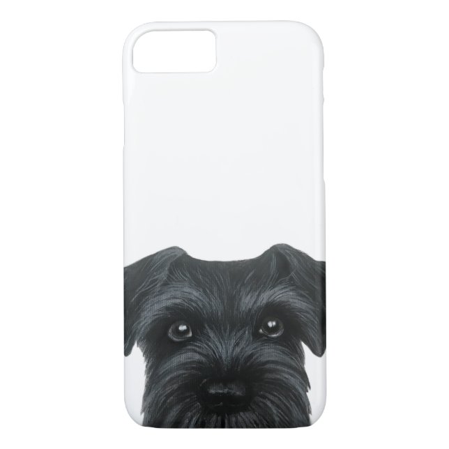 Coques Case-Mate iPhone Nouveau Schnauzer noir, cas de téléphone (Dos)