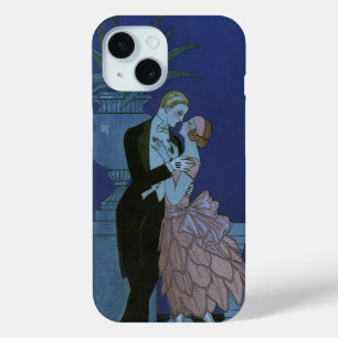 Coque Case-Mate iPhone Nouveaux mariés de style Art déco vintage, Oui par