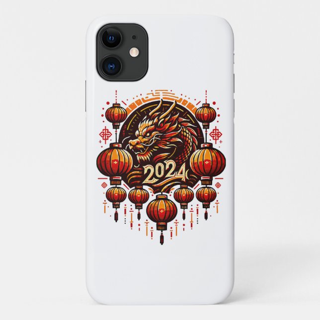 Coques Case-Mate iPhone nouvel an chinois 2024 (Dos)