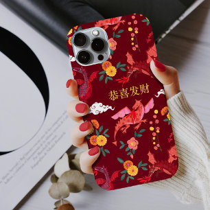 Coque Case-Mate iPhone Nouvel an lunaire du dragon rouge