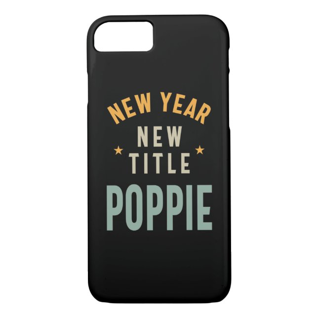 Coques Case-Mate iPhone Nouvel An Nouveau Titre Poppie - Père Grand-père C (Dos)