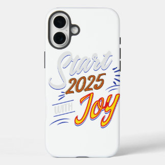 Coque Pour iPhone 16 Plus Nouvel an spécial- début 2025 avec joie dans le ca