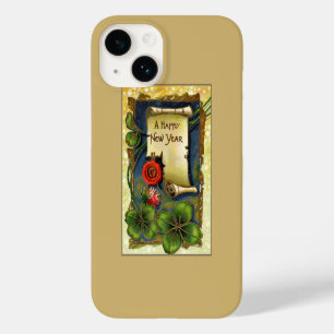 Coque Case-Mate iPhone Nouvelle Année Avec Trèfle à Quatre Feuilles
