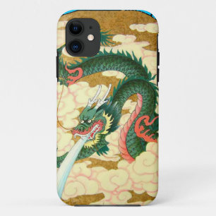 Coque iPhone 11 Nouvelle année chinoise, dragon vert
