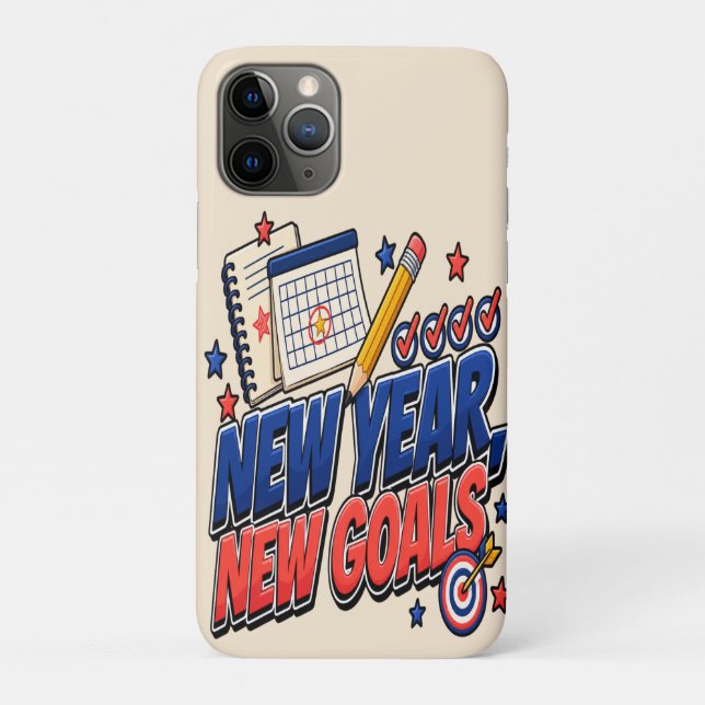 Coques Case-Mate iPhone Nouvelle année, nouveaux objectifs (Dos)