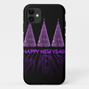 Coque Case-Mate iPhone nouvelle année violette heureuse