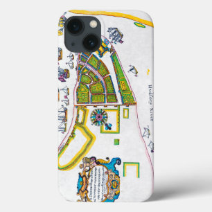 Etui iPhone 13 Nouvelle carte d'Amsterdam, 1661