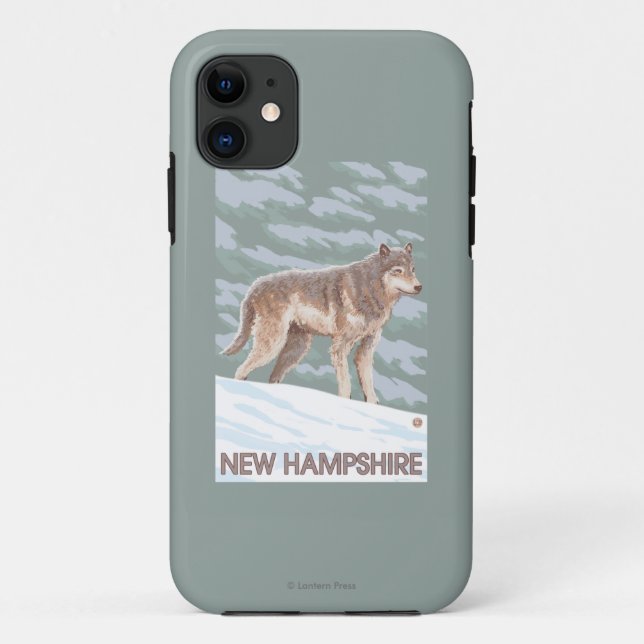 Coques Case-Mate iPhone Nouvelle scène de HampshireWolf (Dos)